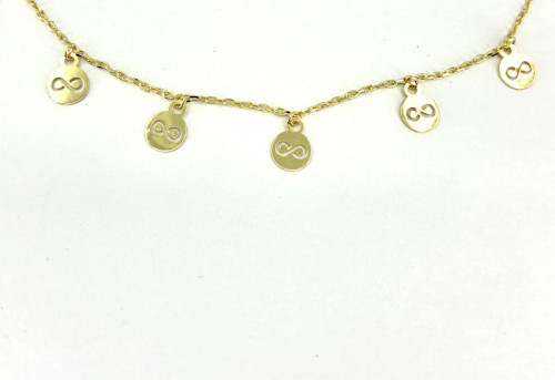 Pozlátený náhrdelník zo striebra 925 3114590001