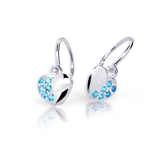 Zlaté detské náušnice Cutie Jewellery C2160B-Arctic Blue