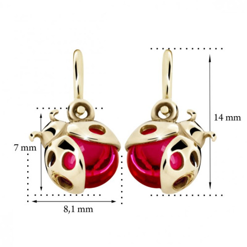 Detské náušnice zlaté C2008Z