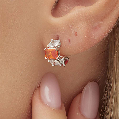 Náušnice so zirkónmi Brosway Fancy Orange FVO08