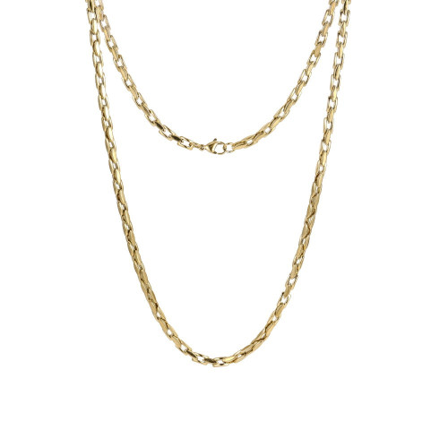 Pozlátený náhrdelník z chirurgickej ocele MNSS48GD