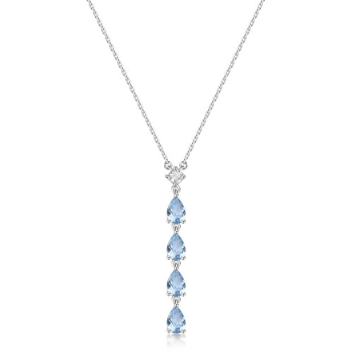Jemný náhrdelník Brosway Fancy Cloud Light Blue FCL110