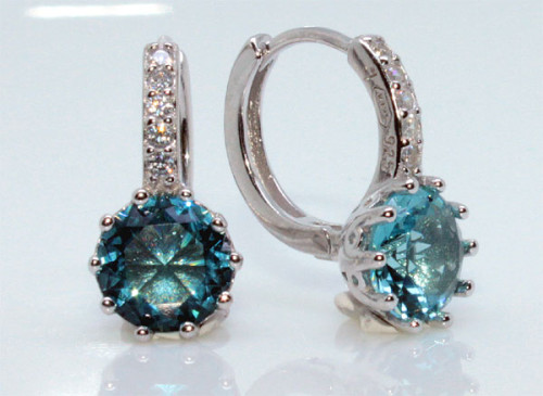 Strieborné náušnice visiace 305766