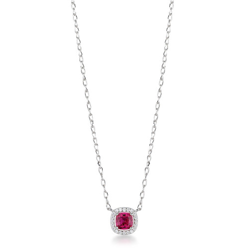 Strieborný náhrdelník s jemným dizajnom Brosway Fancy Passion Ruby FPR132