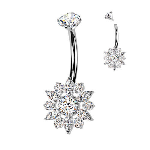 Titánový piercing do brucha SETIN69-ST