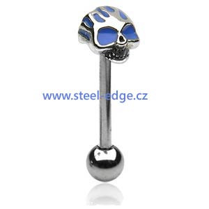 Piercing do jazyku lebka 014BL