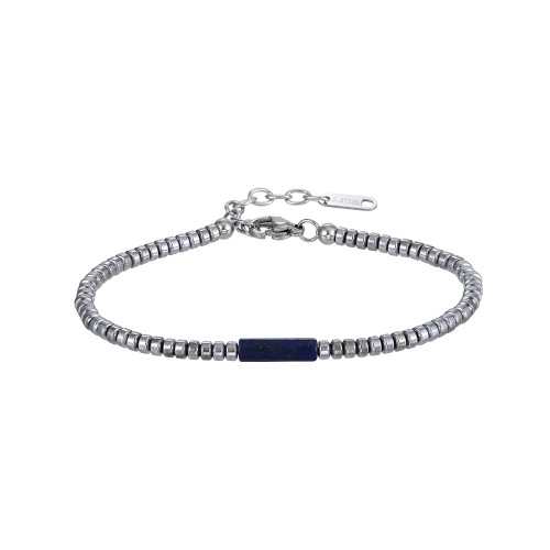 Hematitový náramok s Lapis Lazuli MBSS179
