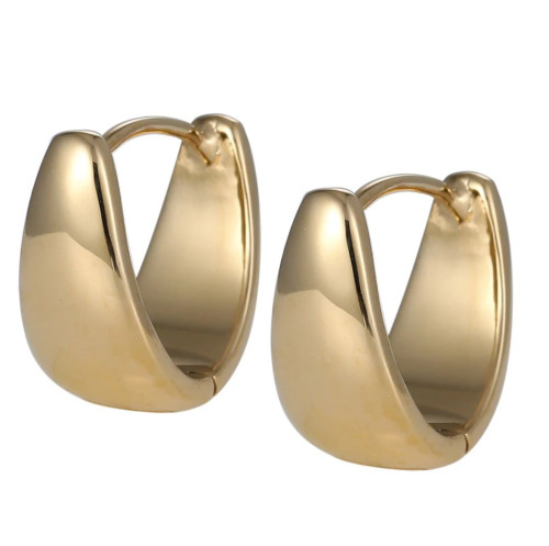 Elegantné dámske pozlátené náušnice chirurgická oceľ Genco GESS325GD