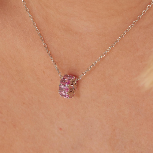 Korálik so zirkónmi Brosway Fancy Vibrant Pink FVP01