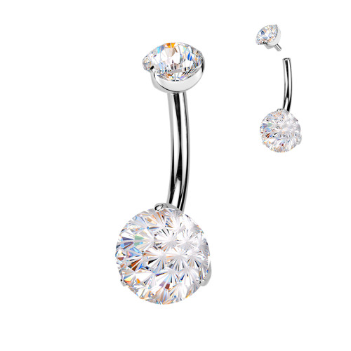 Titánový piercing do brucha SETIN61-ST