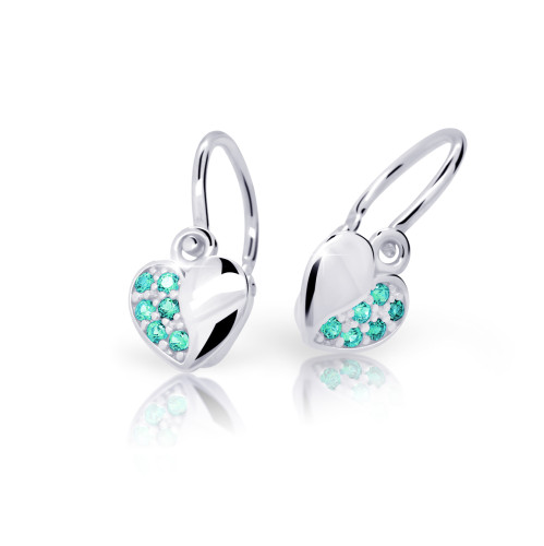 Zlaté detské náušnice Cutie Jewellery C2160B-Mint Green