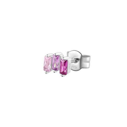Strieborná náušnice s kamienkami Brosway Fancy Vibrant Pink FVP06