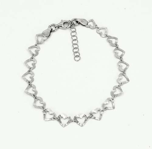 Romantický náramok srdiečka zo striebra 925 3131690002