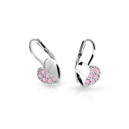 Dievčenské náušnice Cutie C2160BKL-Pink