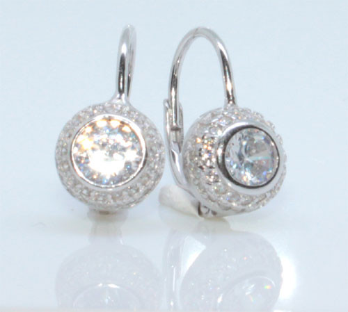 Strieborné náušnice 307203