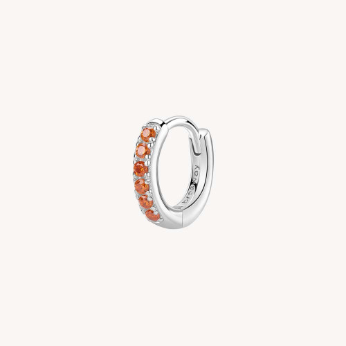 Strieborná náušnice so zirkónmi Brosway Fancy Orange FVO15- 1 Ks