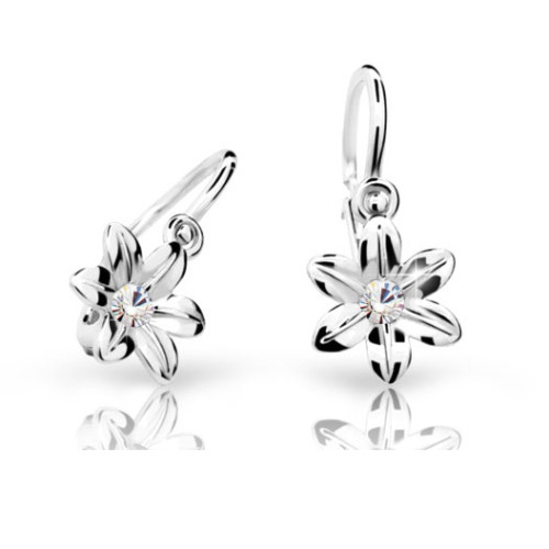 Detské naušnice z bieleho zlata Cutie Jewellery C1993B White