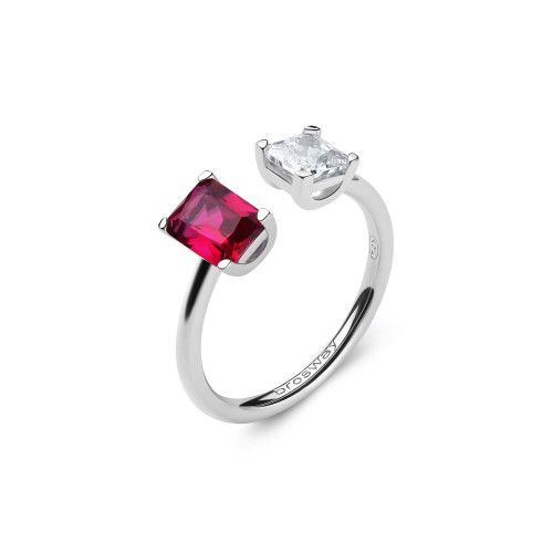 Strieborný prsteň so zirkónmi Brosway Fancy Passion Ruby FPR10
