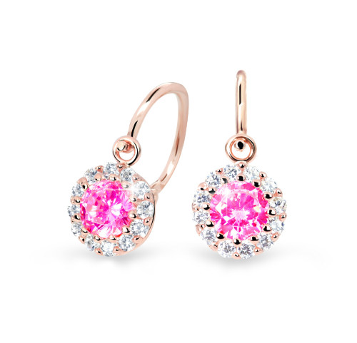 Zlaté dětské náušnice Cutie Jewellery C2745R-Tcf Red