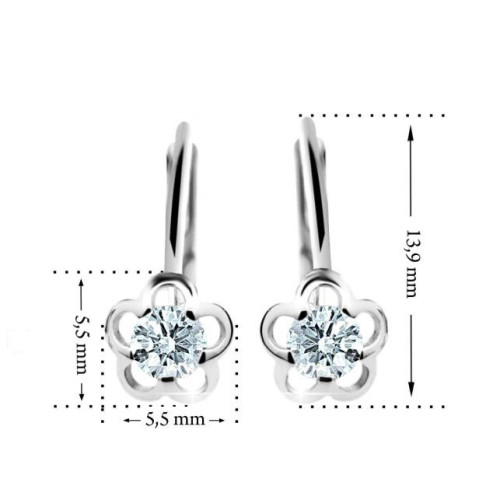 Náušnice pro deti Cutie Jewellery C1945B-KL White