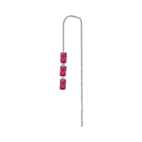 Strieborné náušnice visiace Brosway Fancy Passion Ruby FPR16