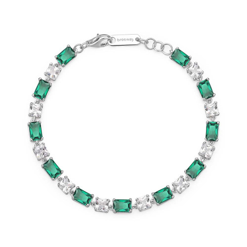 Strieborný náramok Brosway Fancy Life Green FLG16