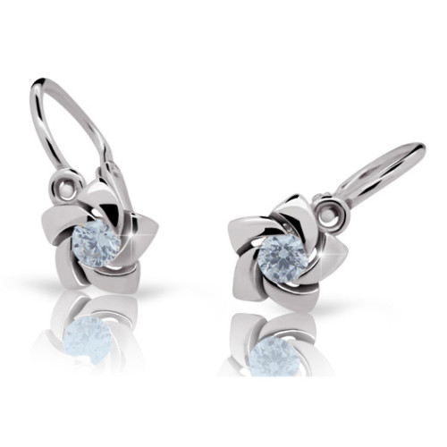 Zlate detské náušnice Cutie Jewellery C2201 Arctic Blue