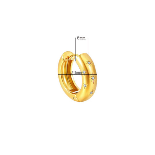 Kruhové náušnice z chirurgickej ocele WJHE1042