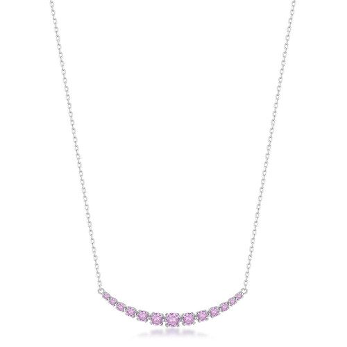 Dámsky strieborný náhrdelník Brosway Fancy Vibrant Pink FVP116