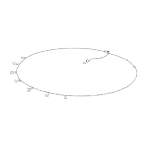 Jemný strieborný perlový náhrdelník SK25233NW