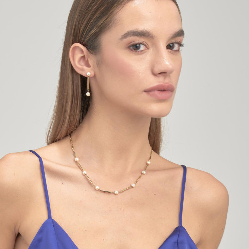 Zlatý náhrdelník Brosway Affinity BFF161
