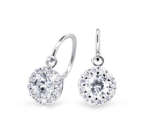 Detské zlate naušnice Cutie Jewellery C2745B-White