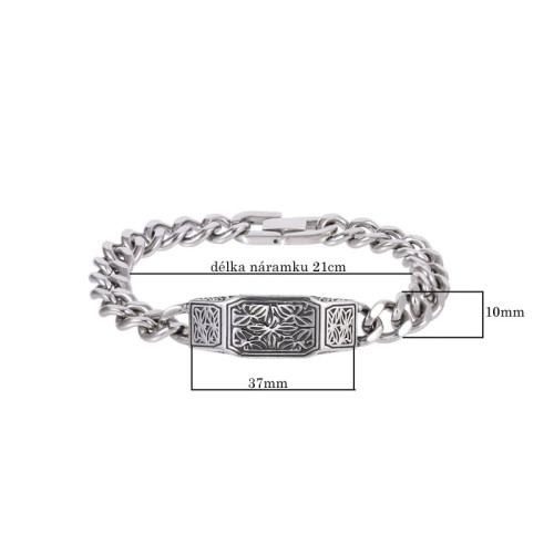 Pánsky náramok z chirurgickej ocele BSS1060