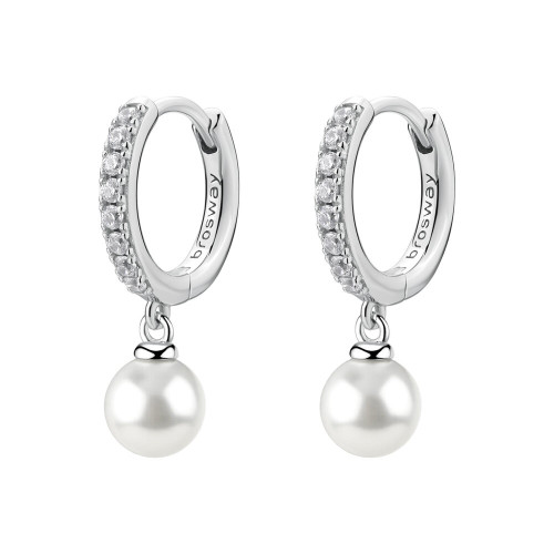 Perlové náušnice Brosway Fancy Infinite White FIW144