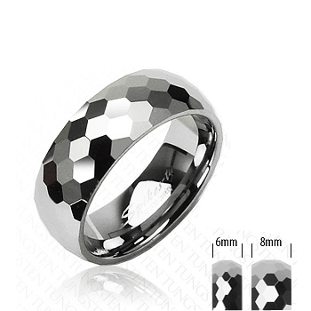 Wolfrámový prsteň Spikes 101