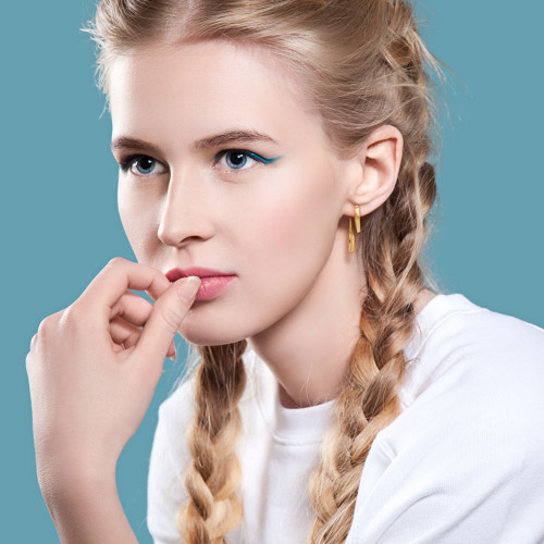 Oceľové visiace náušnice 3631