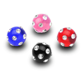 Náhradné gulička so zirkónmi 05