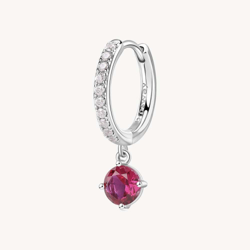 Strieborná náušnice so zirkónmi Brosway Fancy Passion RubyFPR86-1Ks