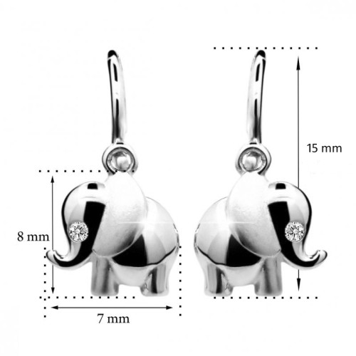 Zlaté detské náušnice C1955B