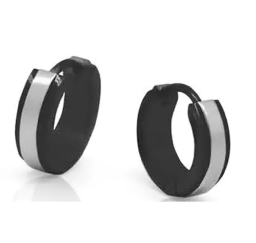 Čierne náušnice krúžky Inori INER93B