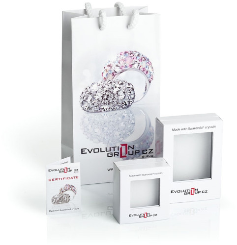 Darčekové balenie strieborných náušníc Swarovski elements