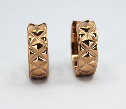 Pozlátené náušnice z chirurgickej ocele Inori INER88RG