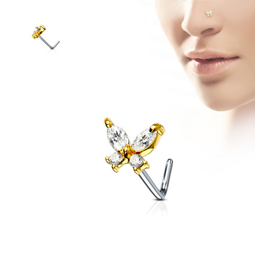 Piercing nosa SENOL611-Zlatá