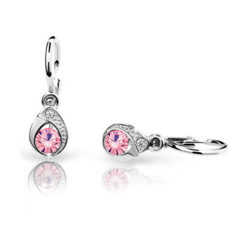 Náušnice pre babatko zlate Cutie Jewellery C1898B Pink