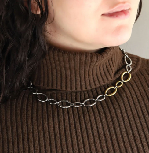Elegantný náhrdelník pre ženy z chirurgickej ocele MNSS60