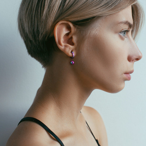 Oceľové náušnice pre ženy 3565