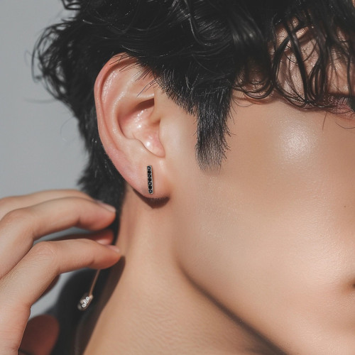 Moderné náušnice z chirurgickej ocele ESS804