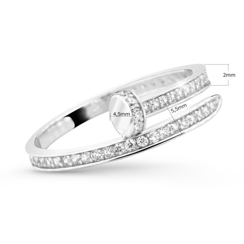 Zlatý prsteň s kamienkami Z5020B