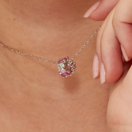 Korálik so zirkónmi Brosway Fancy Vibrant Pink FVP02