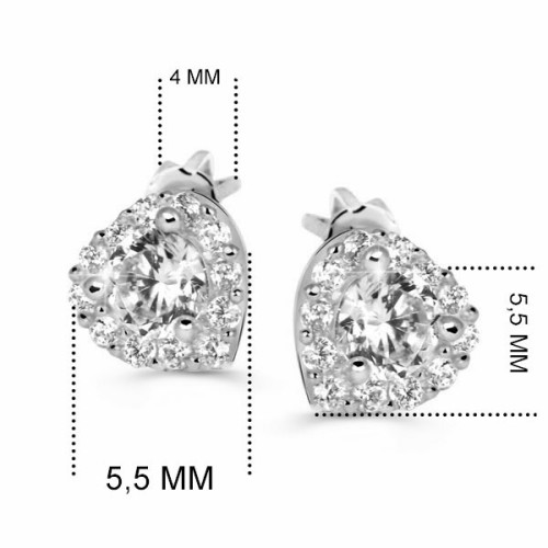 Náušnice zlaté srdiečka Z60231